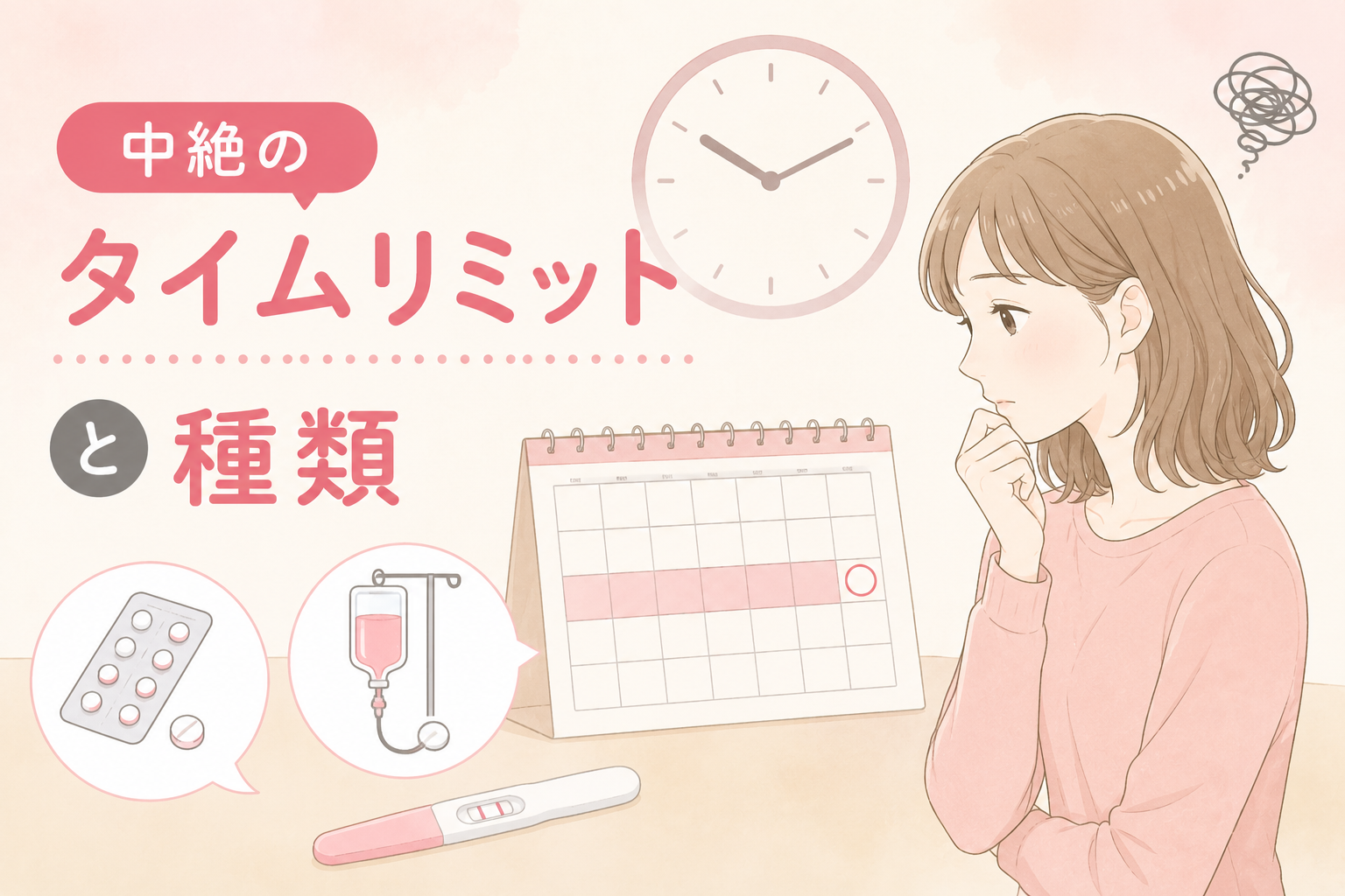 中絶のタイムリミットと種類