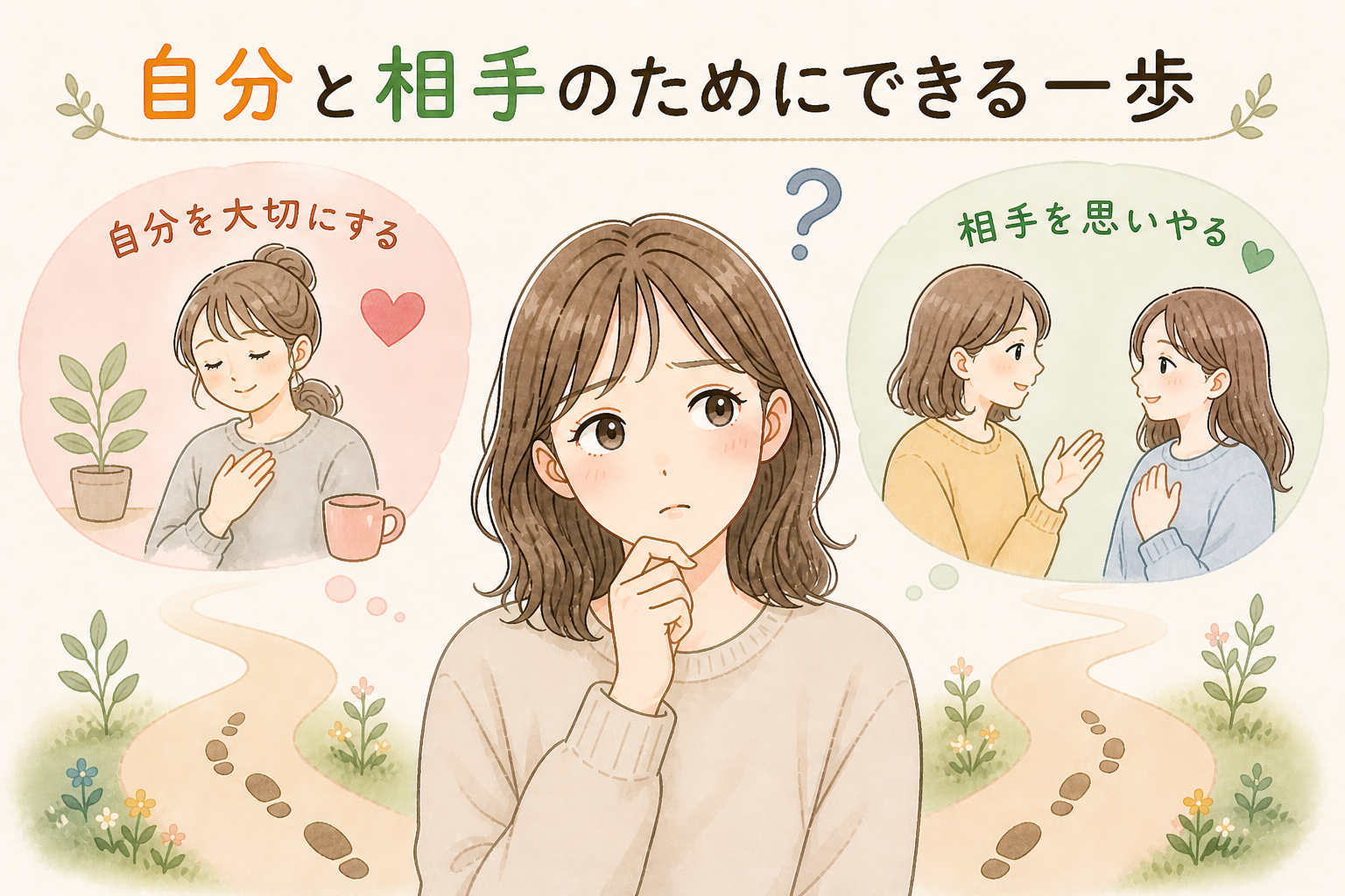自分と相手のためにできる一歩