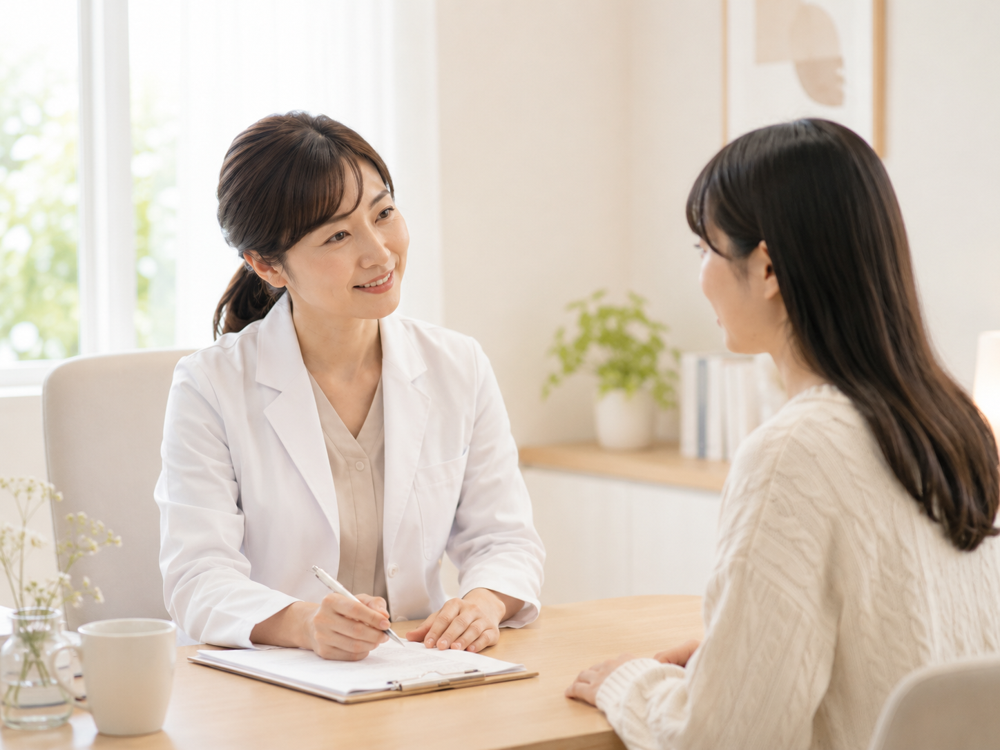 丁寧なカウンセリングで患者に寄り添うレディースクリニックの医師